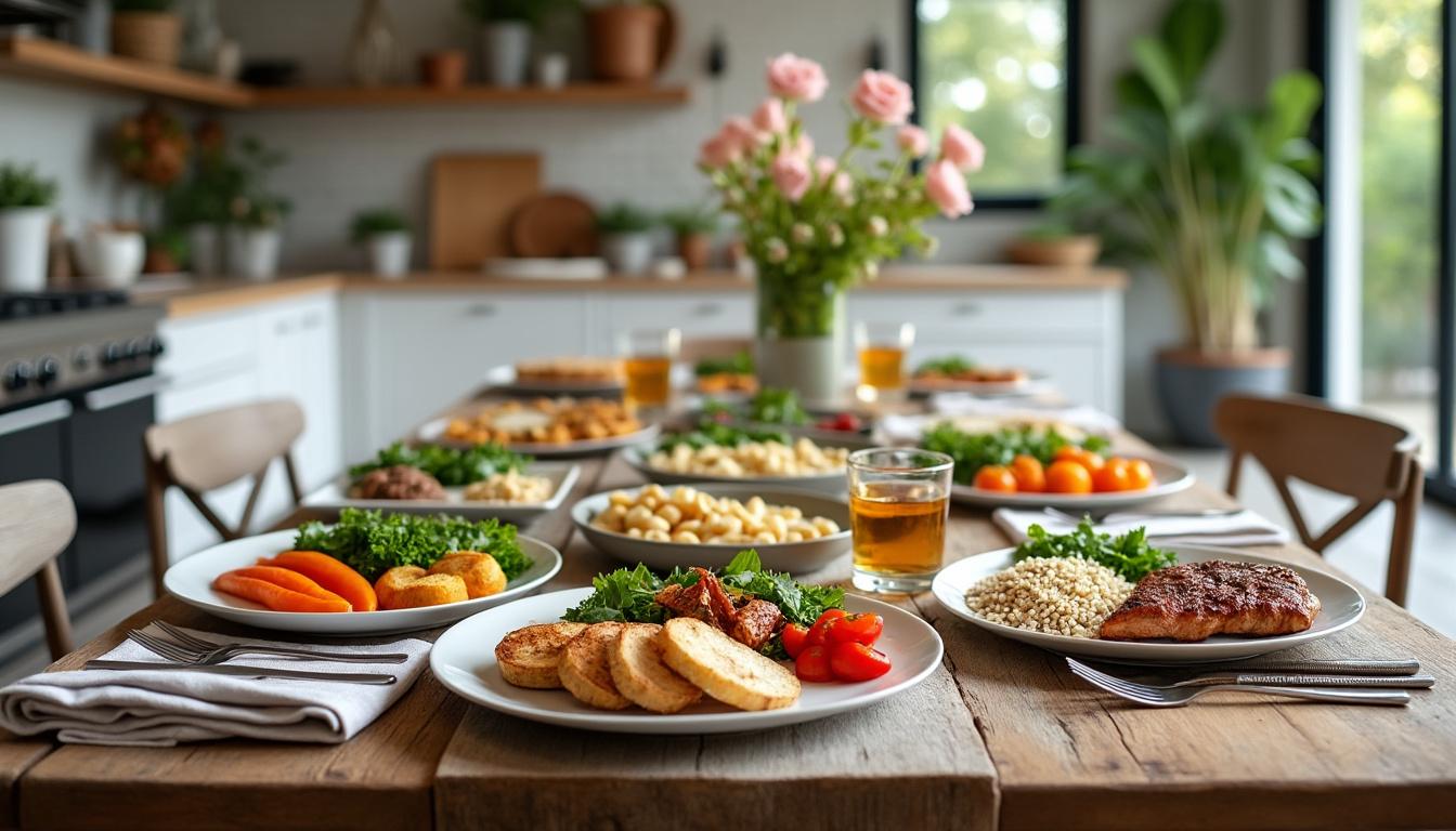 découvrez comment créer un menu équilibré adapté pour 4, 6 ou 8 convives, alliant saveurs et nutrition pour un repas convivial réussi.