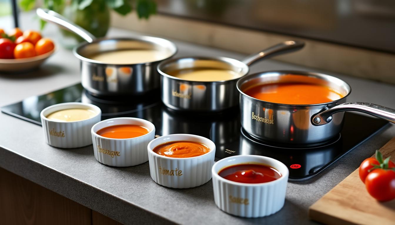 découvrez les 5 sauces mères incontournables de la cuisine française et leurs dérivés expliqués pas à pas pour maîtriser l'art culinaire avec simplicité.