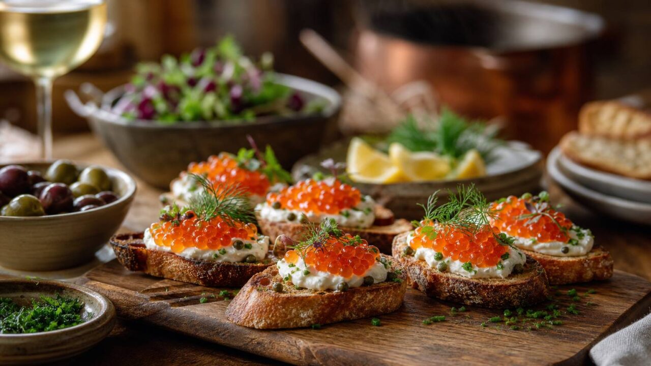Apéritifs innovants : des recettes originales à base d’œufs de saumon pour surprendre vos papilles