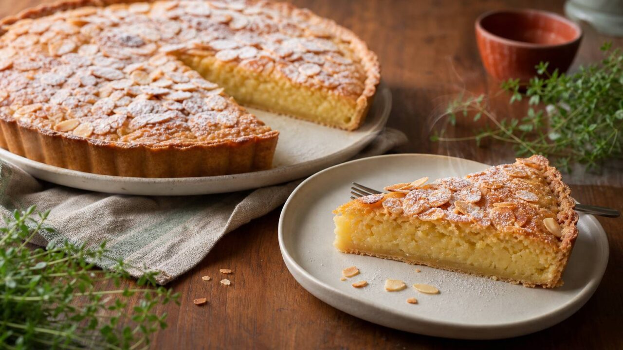 Délicieuse tarte aux amandes à la crème de frangipane maison