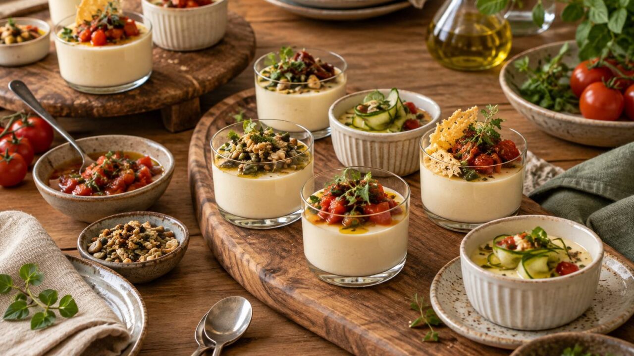 Épatez vos convives avec nos recettes originales de panna cotta salée